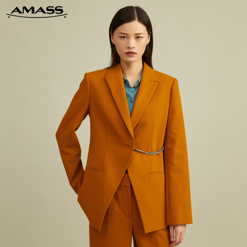 AMASS阿玛施 链条设计西服外套5400582
