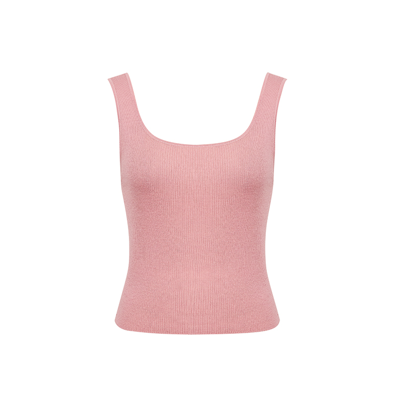 柔雾粉-背心