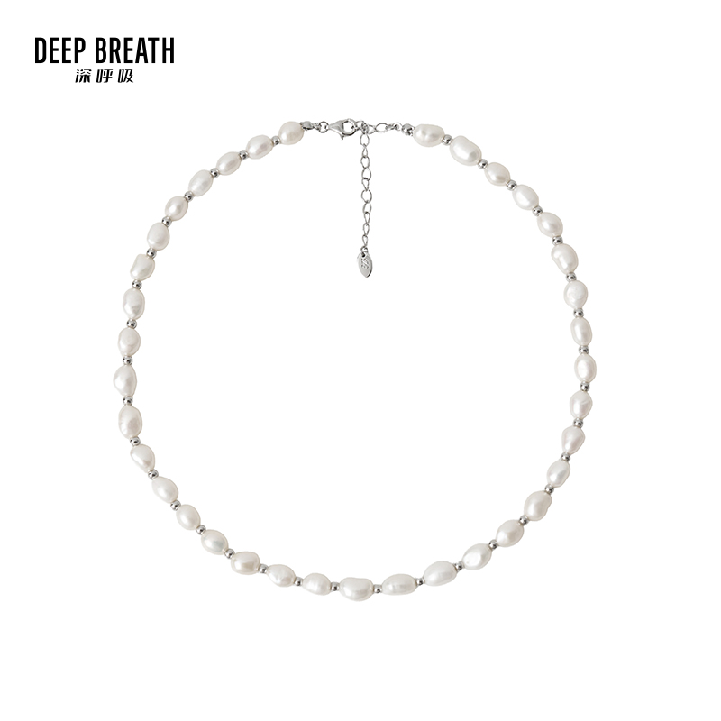 DEEP BREATH深呼吸配饰 质感珍珠优雅项链锁骨链A900201