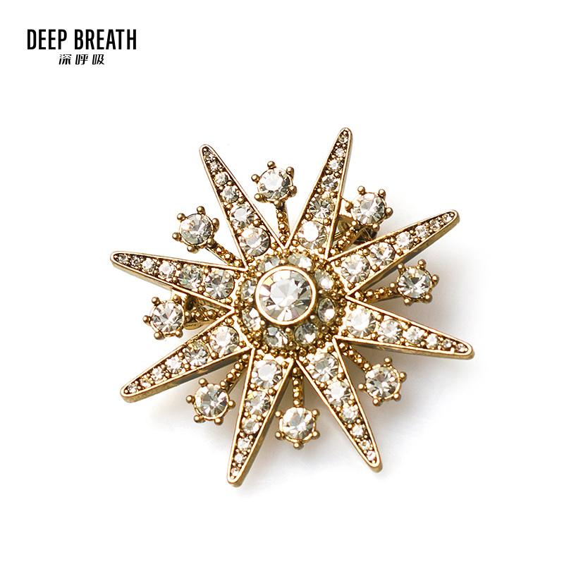 DEEP BREATH深呼吸配饰 八芒星胸针A900118